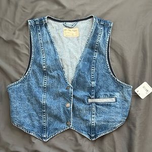 Free people denim vest